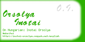orsolya inotai business card